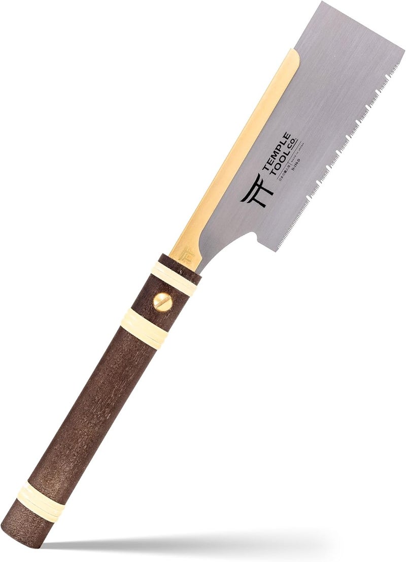 Temple Tool Japanese Pull Saw - Dozuki 6 for Ripcut and Crosscut - Hand Saw for Dovetails, Tenons, Fine Joinery - Dovetail saw - Co. - Image 1